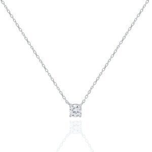 NWT Dionne Solitaire Necklace // Sterling Silver + 0.5ct Diamond
